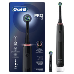 Oral-B Pro 3 Pro3 3000 Voksen Roterende, pulserende tandbørste Sort -