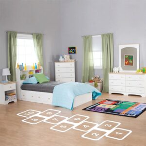 Hinkerude floorsticker. 196x57cm. Hvid. -