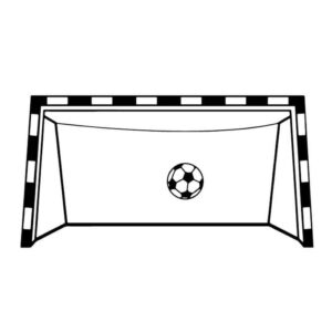 Sej fodboldmål / håndboldmål wallsticker. Få et fodboldmål / håndboldmål på væggen. 47x91cm -