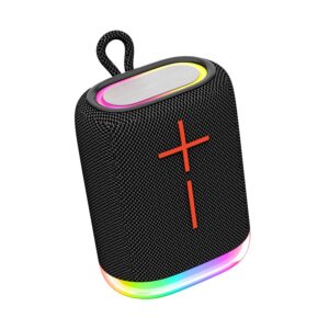 G1 Outdoor Bluetooth Højtaler. Kraftfuld Lyd og Farverigt RGB Lys. Sort -