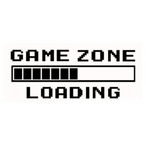 Gamer wallsticker. Game Zone Loading. 22x57cm. -