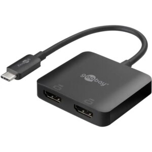 Goobay USB-C Adapter til 2x HDMI. USB-C til HDMI Splitter. -