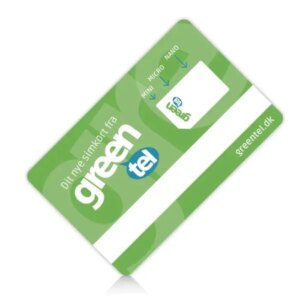 Simkort til 4G Smartwatch fra Greentel. -