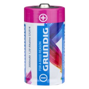 Grundig Alkaline LR14 C-batterier. 3000mAh. 2 stk -