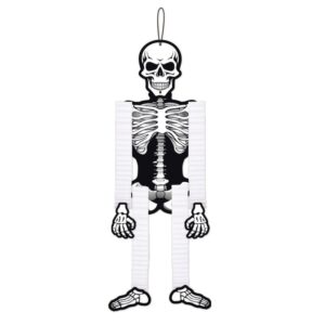 Uhyggelig Halloween Honeycomb. Dekoration til Halloween. Skelet -