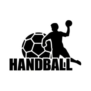 Håndbold wallsticker. Stor flot wallsticker til håndboldspilleren. 57x81cm. -