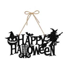 Hængende Halloween Vægdekoration. Happy Halloween skilt. 41cm -