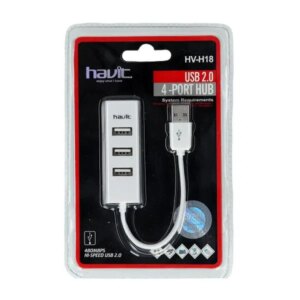 Havit 4-Ports USB 2.0 Hub. HV-H18. Hvid. -