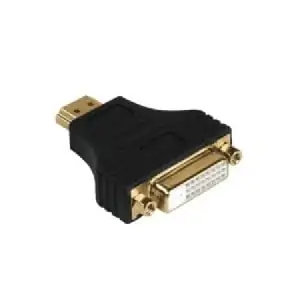 HDMI (Han) til DVI-D (Hun) adapter. Goobay. Guldbelagte stik. -