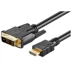 HDMI (Han) til DVI-D (Han) kabel. LogiLink. Guldbelagte stik. 5m -
