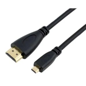 Micro HDMI til HDMI kabel (HDMI type A til D). 30 cm. -