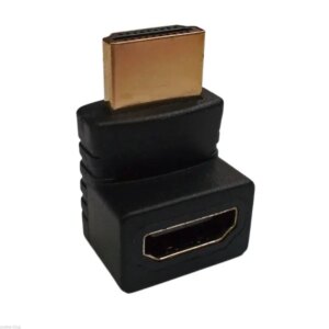 HDMI vinkel adapter HDMI han / HDMI hun. 90Â° / Højre. -