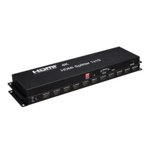 4K HDMI Splitter 1x10  -  Fordel dit signal til 10 skærme i 4K -