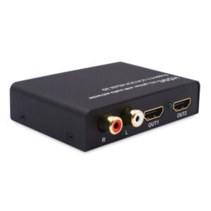 HDMI Splitter & Audio Konverter. Perfekt til Skærm- og Lydopsætning -