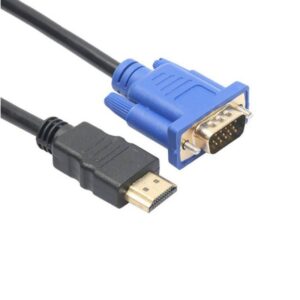 HDMI til VGA kabel. Guldbelagte stik. 3m. -