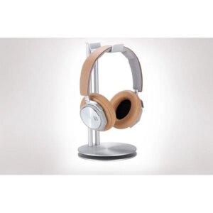 Flot Headset Stander i Metal Alu look til alle slags headphones. Silver. -