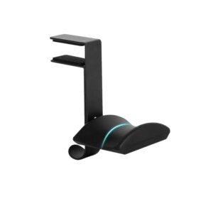 Smart Headset Holder til montering på skrivebordet. Sort. -