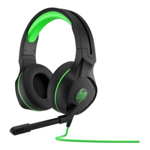 HP Pavilion Gaming Headset 400 til bla PC, XBox, PS4 og PS5. Sort/Grøn. -