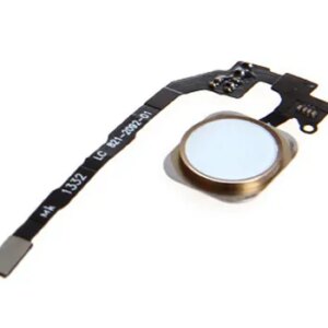 iPhone 5S Home knap med kabel. OEM kvalitet. Gold. -