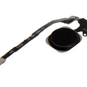 iPhone 5S Home knap med kabel. OEM kvalitet. Sort. -