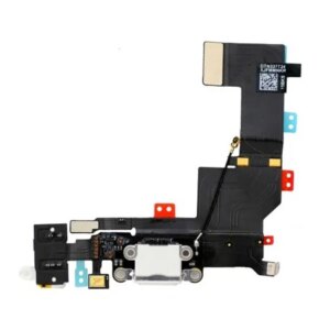 iPhone 5S dock connector flex kabel i OEM kvalitet. Hvid. -