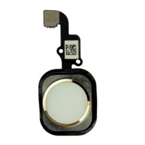 iPhone 6 / 6 Plus Home knap med kabel. OEM kvalitet. Gold. -