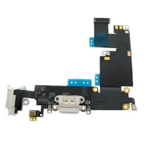 iPhone 6 Plus dock connector flex kabel i OEM kvalitet. Hvid. -