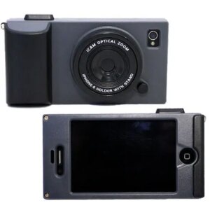 iCam cover til iPhone 4 & 4S. Sort. -