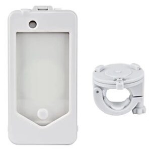 Vandtæt cykelholder/styrholder til iPhone 4/4S. Nyt design. Hvid -