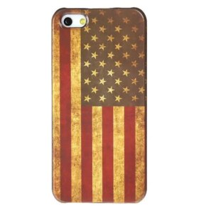USA flag. Retro cover til iPhone 4 & 4S. -