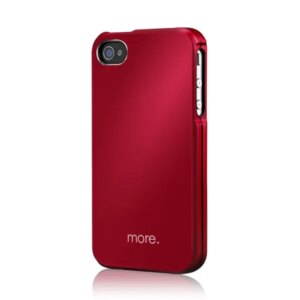 MORE Armor Metal Hybrid Case til iPhone 4 & 4S. Rød / sort. -