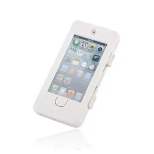 Vandtæt cykelholder/styrholder til iPhone 5 / 5S. Ny model.Hvid. -