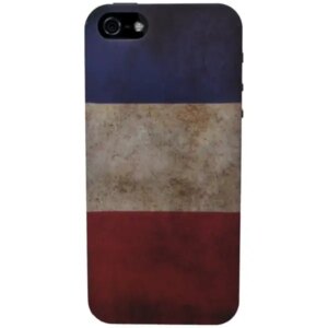 Fransk flag. Retro cover til iPhone 5/5S/SE. -