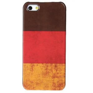 Tysk flag. Retro cover til iPhone 5/5S/SE. -