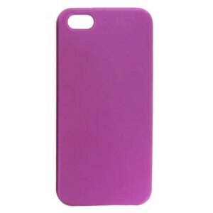 Gummi cover til iPhone 5/5S. Blank lilla. -