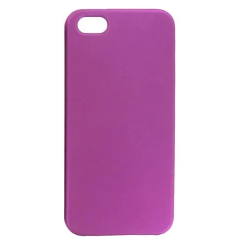 ip5-gummi-purple Gummi cover til iPhone 5/5S. Blank lilla. -