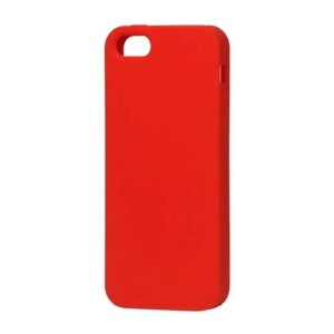 Gummi cover til iPhone 5/5S. Blank rød. -