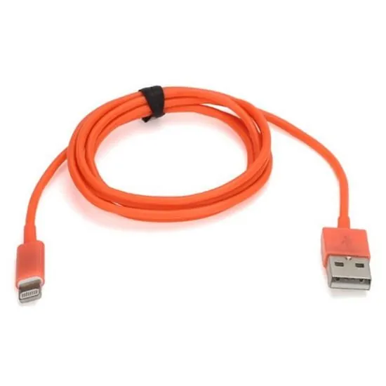 ip5-lightning-orange Lightning-USB Datakabel. 1 m. Orange. -