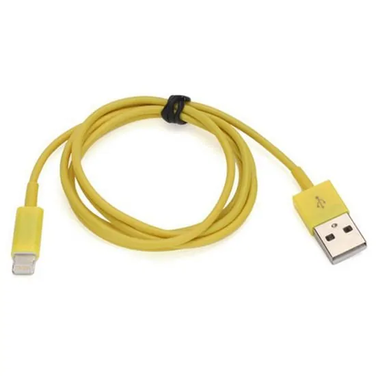 ip5-lightning-yellow Lightning-USB Datakabel. 1 m. Gul. -