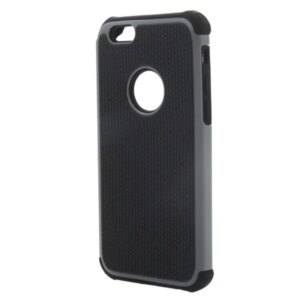 2 i 1 fodbold-mønstret cover til iPhone 6/6S. Grå. -