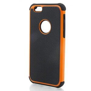 2 i 1 fodbold-mønstret cover til iPhone 6/6S. Orange. -
