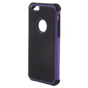 2 i 1 fodbold-mønstret cover til iPhone 6/6S. Lilla. -