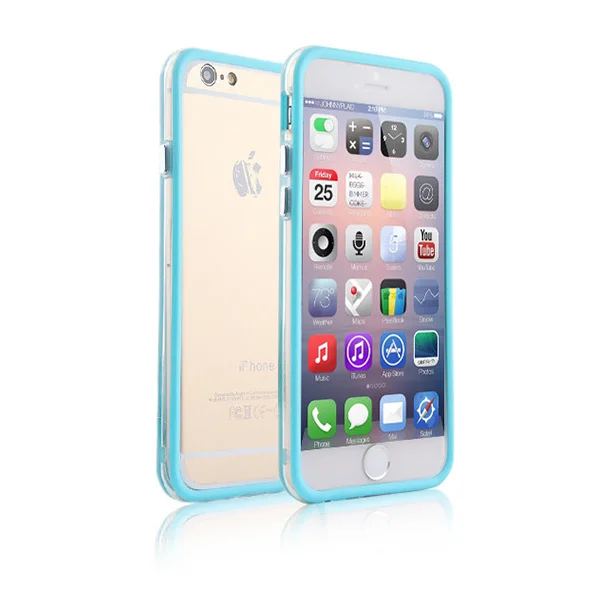 ip6-bumper-lightblue iPhone 6 Plus/6S Plus bumper. Blå. -