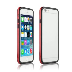 iPhone 6/6S Dual bumper. Rød / sort. -