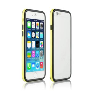 iPhone 6/6S Dual bumper. Gul / sort. -