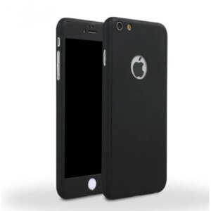 Full body cover til iPhone 6/6S. Inkl skærmbeskyttelse. Sort. -