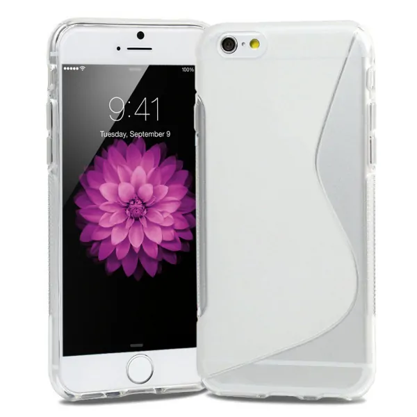 ip6-sline-clear S-Line TPU cover til iPhone 6 Plus/6S Plus. Klar. -