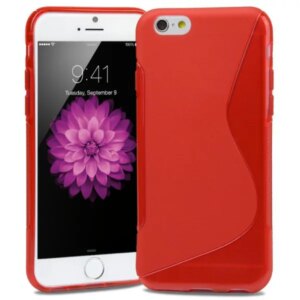 S-Line TPU cover til iPhone 6 Plus/6S Plus. Rød. -