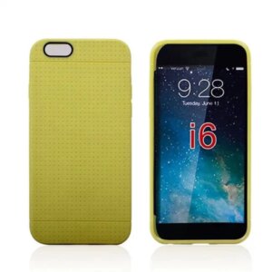 iPhone 6/6S soft TPU cover. Gul. -