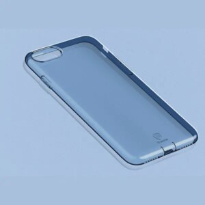 Baseus 0.7mm Slim Gel Cover til iPhone 7 / 8. Gennemsigtig blå. -